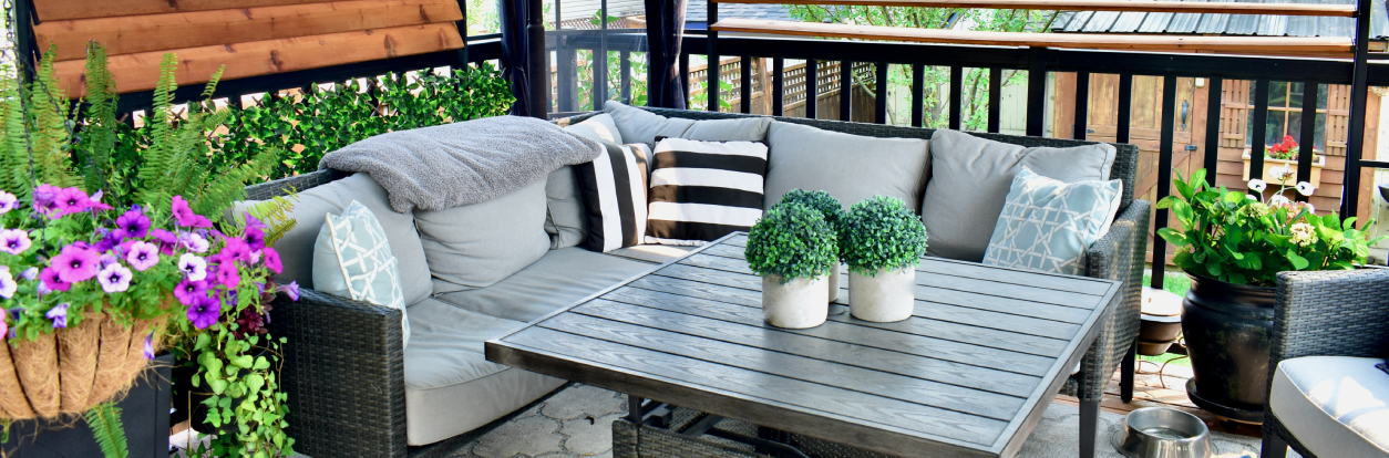 A look at an outdoor patio that could be yours with a home equity loan from Pilot Grove Savings Bank.