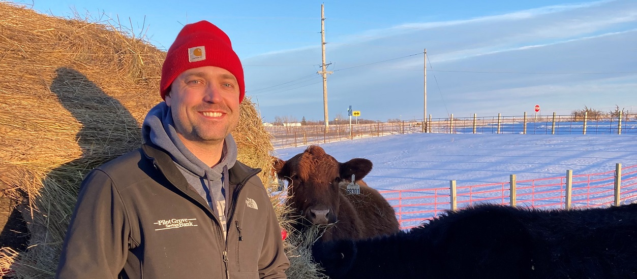 Some of Pilot Grove Savings Bank's Ag loan officers are farmers themselves, including Bryce Millikin