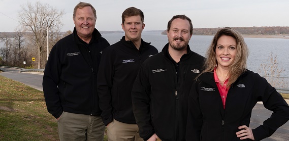 South Lee County Loan Officers, from left to right Scott Piper, Brett Wrieden, Justin Menke, and Nichole Nagel for Pilot Grove Savings Bank